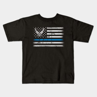 Air Force Classic Military Tee U.S Flag Patriotic Military Army Mens Kids T-Shirt